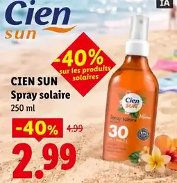 Lidl Cien Sun Spray solaire offre
