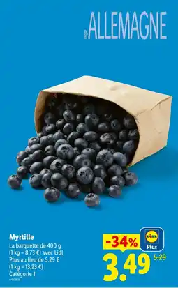 Lidl Myrtille offre