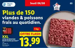 Lidl L'ÉTAL DU BOUCHER Viande hachée pur bœuf offre