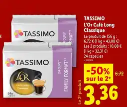 Lidl TASSIMO L'Or Café Long Classique offre