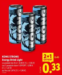 Lidl KONG STRONG Energy Drink Light offre