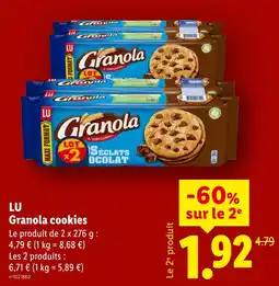 Lidl LU Granola cookies offre