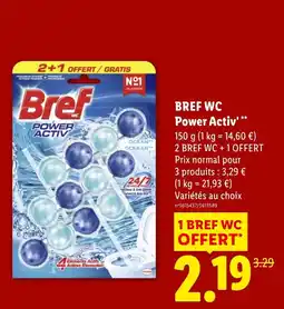 Lidl Bref WC Power Activ offre