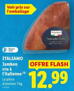 Lidl ITALIAMO Jambon cru à l'italienne offre