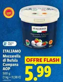 Lidl ITALIAMO Mozzarella di Bufala Campana AOP offre