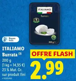 Lidl ITALIAMO Burrata offre