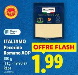 Lidl ITALIAMO Pecorino Romano AOP offre