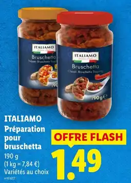 Lidl ITALIAMO Préparation pour bruschetta offre