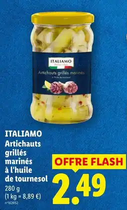 Lidl ITALIAMO Artichauts grillés marinés offre