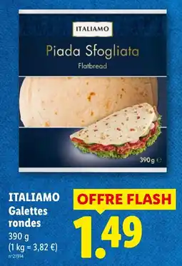 Lidl ITALIAMO Galettes rondes offre