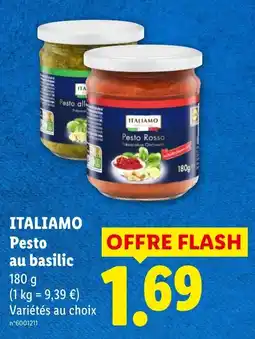 Lidl ITALIAMO Pesto au basilic offre