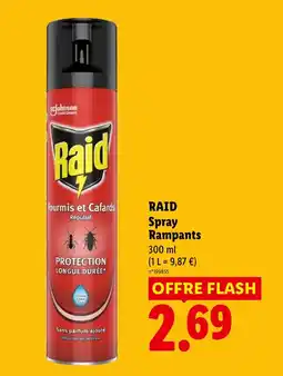 Lidl RAID Spray Rampants offre