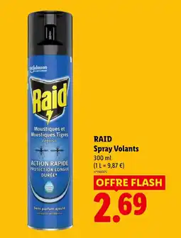 Lidl RAID Spray Volants offre