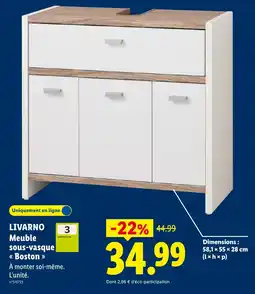 Lidl LIVARNO Meuble sous-vasque « Boston » offre