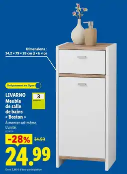 Lidl LIVARNO Meuble de salle de bains « Boston » offre
