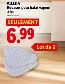 Lidl VILEDA Housses pour balai vapeur offre
