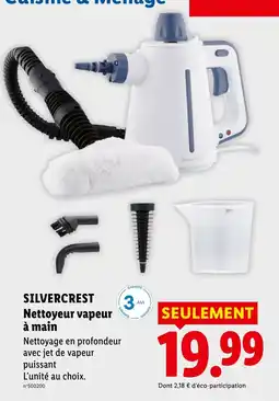 Lidl SILVERCREST Nettoyeur vapeur à main offre