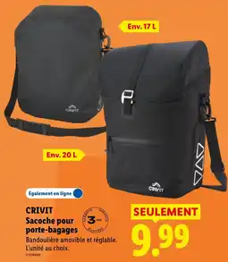 Lidl CRIVIT Sacoche pour porte-bagages offre