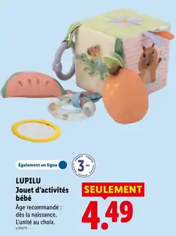 Lidl LUPILU Jouet d'activités bébé offre