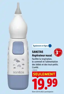 Lidl SANITAS Aspirateur nasal offre