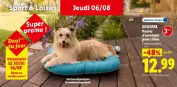 Lidl ZOOFARI Panier d'extérieur pour chien offre