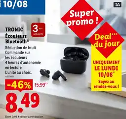 Lidl TRONIC Écouteurs Bluetooth® offre