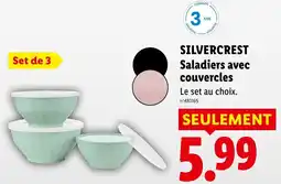 Lidl SILVERCREST Saladiers avec couvercles offre