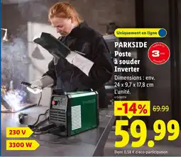 Lidl PARKSIDE Poste à souder Inverter offre