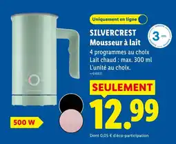 Lidl SILVERCREST Mousseur à lait offre