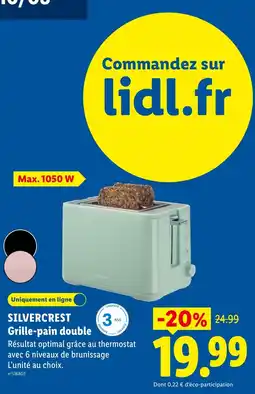 Lidl Silvercrest grille-pain double offre