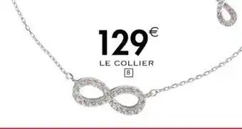 Cora x Carrefour Collier or blanc oxyde de zirconium offre
