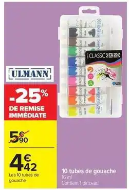 Carrefour Drive Tubes de gouache offre