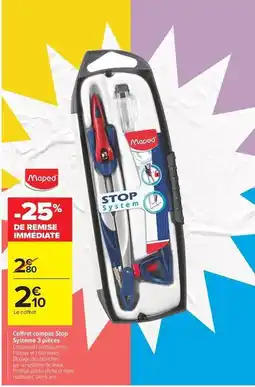 Carrefour Drive Maped - coffret compat stop vidrioute 3 pièces offre