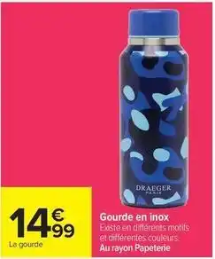Carrefour Drive Gourde en inox offre
