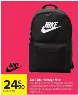 Carrefour Drive Nike - sac à dos heritage offre