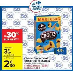 Carrefour Carrefour - céréales crocks maxi sensation offre