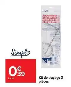 Carrefour Drive Kit de traçage 3 pièces offre