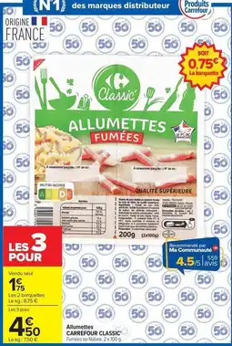 Carrefour Carrefour - allumettes classic offre