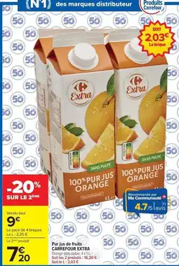 Carrefour Carrefour - extra puré la de fruits offre