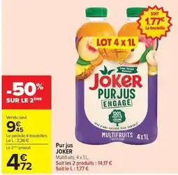 Carrefour Joker - pur jus offre