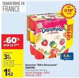 Carrefour Danone - danonino offre découverte offre