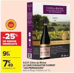 Carrefour La cave d'augustin florent - a.o.p. côtes-du-rhône offre