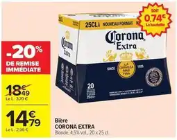 Carrefour Corona - bière offre