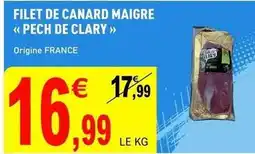 E.Leclerc Canard - filet de maigre pech de clary offre