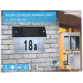 Action Numéro de maison avec éclairage Grundig offre