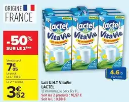 Carrefour Drive Lactel - lait u.h.t vitavie offre