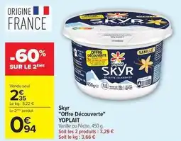 Carrefour Drive Yoplait - skyr offre découverte offre