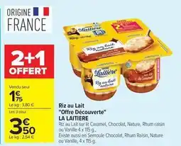 Carrefour Drive La laitière - riz au lait offre