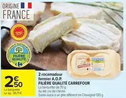Carrefour Drive Carrefour - 2 rocamadour fermier a.o.p offre