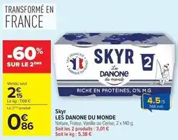 Carrefour Drive Danone - skyr offre